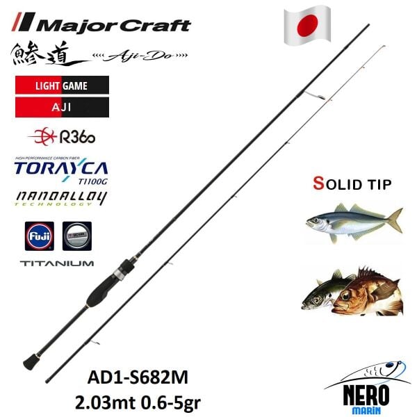 Major Craft 1G Ajido 203 Cm 0.6-5 Gram Aji LRF Olta Kamışı