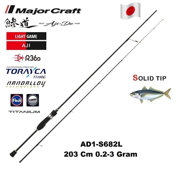 Major Craft 1G Ajido 203 Cm 0.2-3 Gram Aji LRF Olta Kamışı