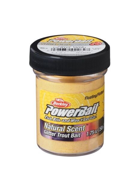 Berkley Power Bait Natural Scent Glitter - Salmon Peach Glitter - Salmon Egg (Somon Yumurtalı)