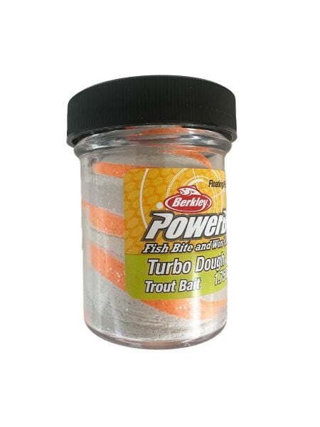 Berkley PowerBait Turbo Dough Glow In The Dark - Glow Orange White