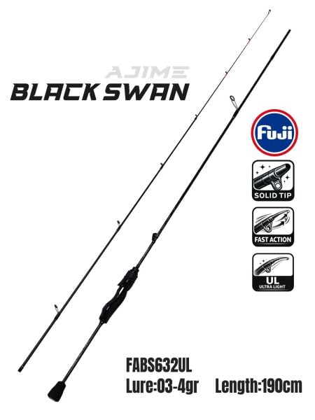 Fujin Ajime Black Swan 190cm 03-4gr Aji LRF Kamışı