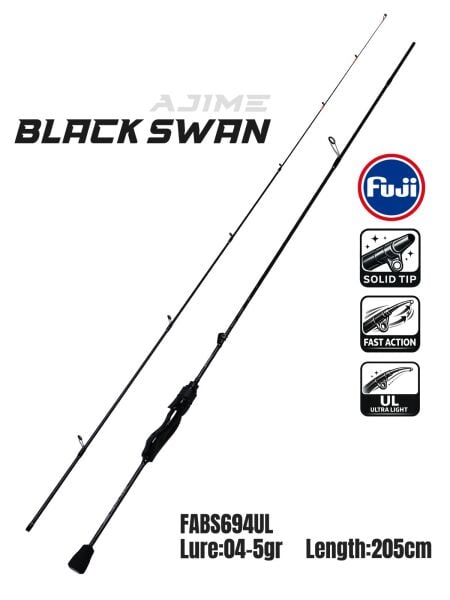 Fujin Ajime Black Swan 205cm 04-5gr Aji LRF Kamışı