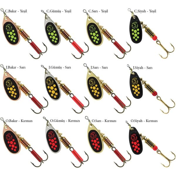 Mepps Black Fury Olta Kaşığı Chartreuse Gümüş-Yeşil