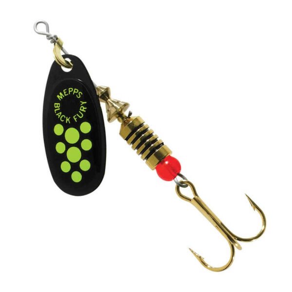 Mepps Black Fury Olta Kaşığı Chartreuse Siyah-Yeşil