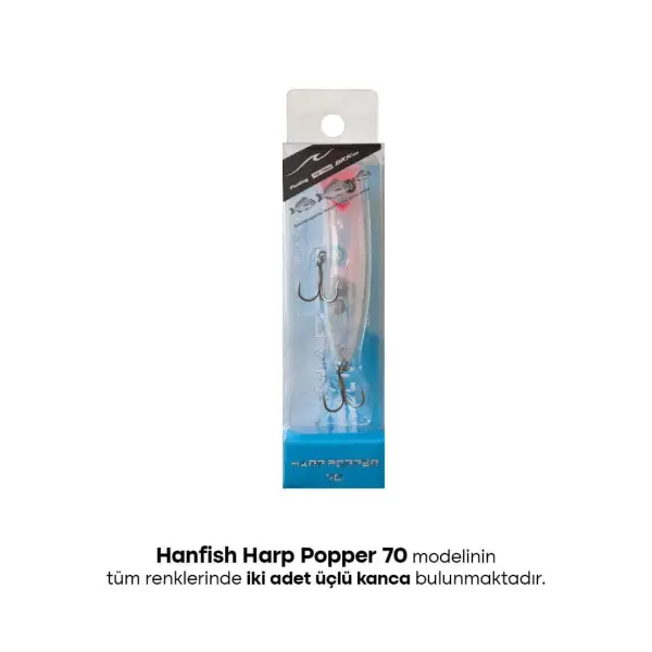 Hanfish Harp Popper 7 Cm 9 Gr Maket Yem