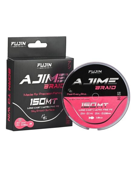 Fujin Ajime Braid 4X 150 Metre Pink Örgü İp Misina
