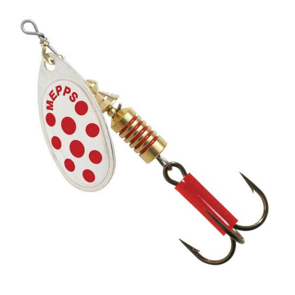 Mepps Aglia Olta Kaşığı Beyaz-Kırmızı