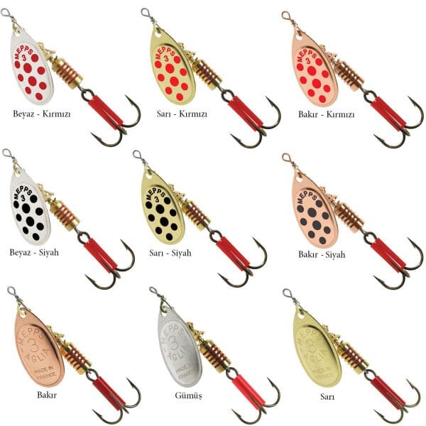 Mepps Aglia Olta Kaşığı Beyaz-Siyah