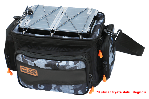 Fujin Black Camo Helper Bag - Balıkçı Çantası