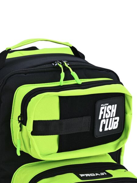 Fujin ProAji Back Pack Black Lime Balıkçı Sırt Çantası