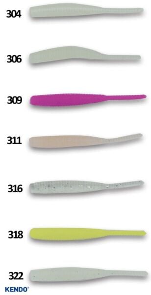 Kendo Mebaru&Ajı Worm 1.5 inch 12 Adet Sahte Balık