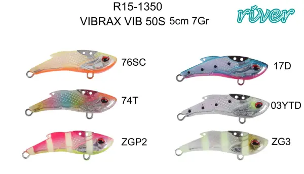 River Vibrax Vib 50S 5Cm 7Gr Maket Balık
