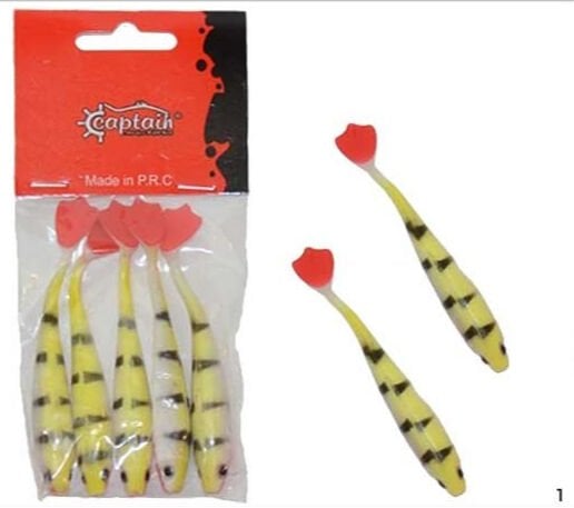 Captain 3566 Pencil Duck 9cm Levrek Silikonu 5'li Paket Suni Yem