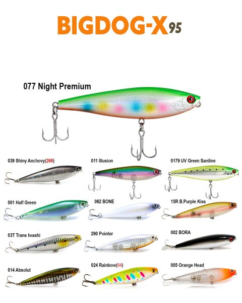 FUJIN Big Dog-x 9.5 Cm 13.5 Gram BDX-95SW Maket Balık