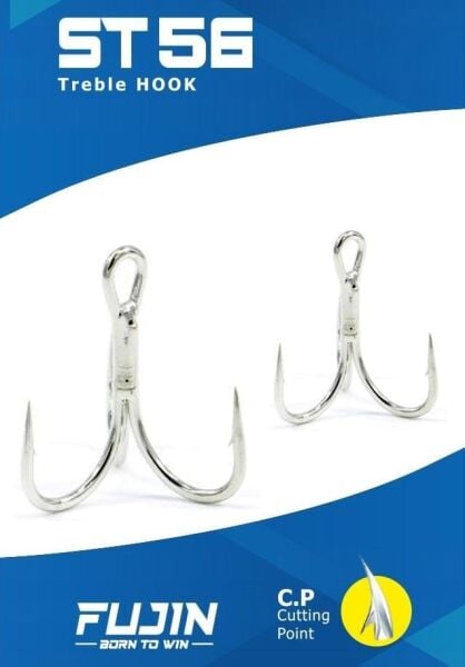 Fujin ST56 Nickel Üçlü Maket Balık İğnesi
