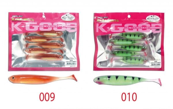 Mutant 3538 Twost Tail Flash 9 Cm Levrek Silikonu 5'li Paket Suni Yem