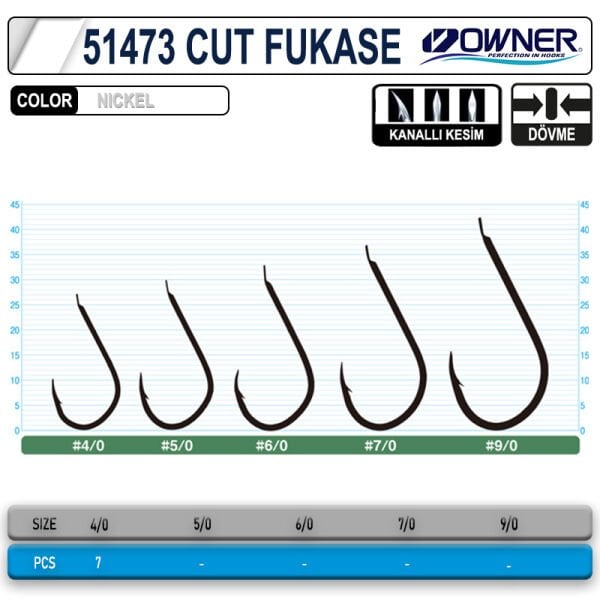 Owner 51473 Cut Fukase Tekli İğne