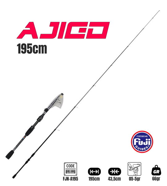 Fujin Ajigo 195cm 0.5-5gr Teleskopik LRF Kamışı