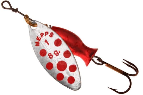 Mepps Longue Heavy Olta Kaşığı Beyaz-Kırmızı