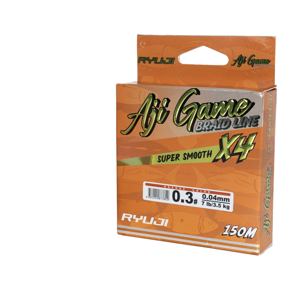 Ryuji Aji Game 4X 150 Metre Orange LRF Örgü İp Misina
