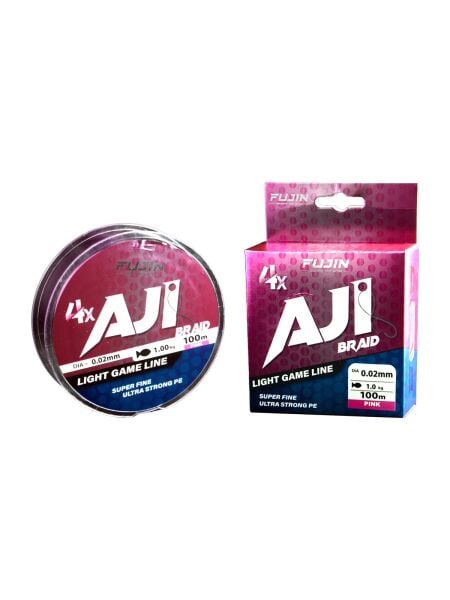 Fujin Aji Light Game Braid 4X 100 Metre Pink LRF Örgü İp Misina