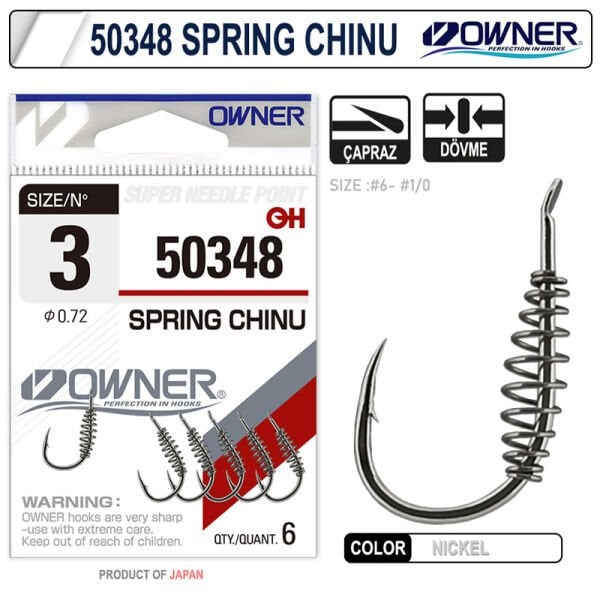 Owner 50348 Spring Chinu Nickel Tekli İğne