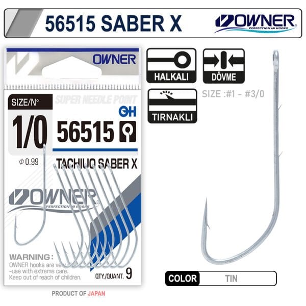 Owner 56515 Tachiuo Saber X Tin Tekli İğne
