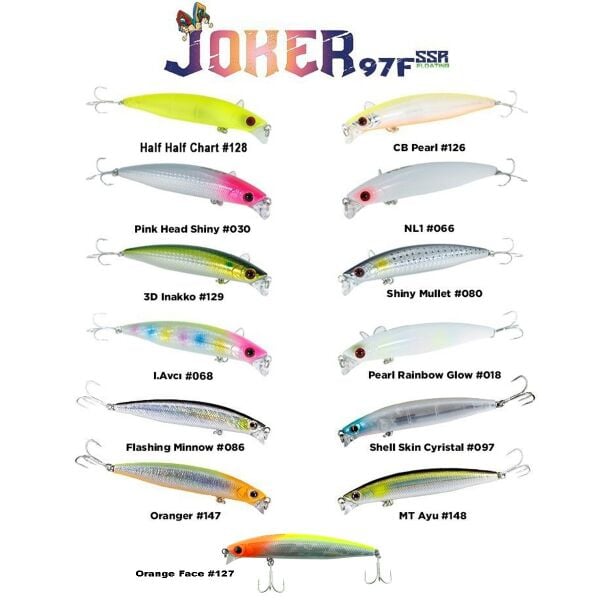 Fujin Joker 97mm 12.6gr SSR Floating Maket Balık