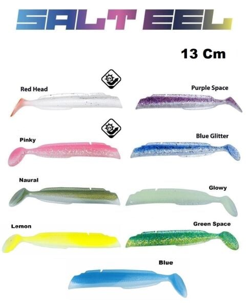 Fujin Salt Eel Body 13cm x3 Silikon Yem Gövde