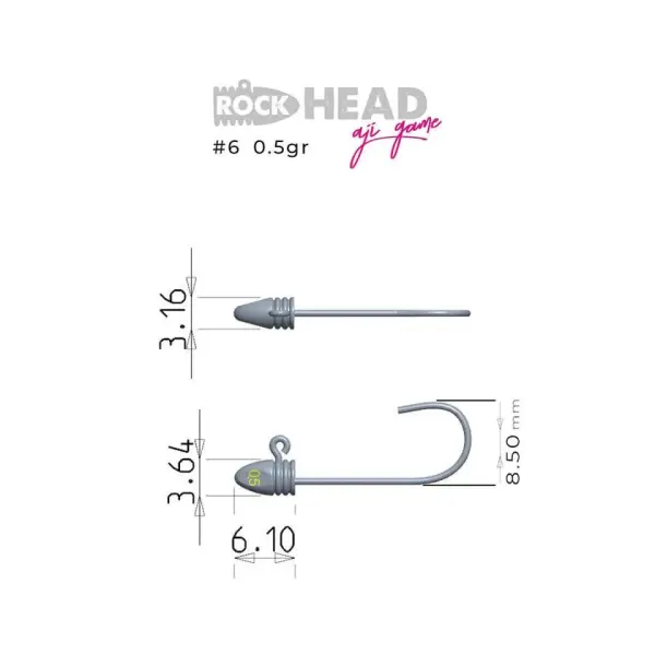 Fujin Rock-Head 6 No Aji Game Jighead