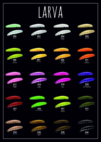 Libra Lures Larva Garlic (Sarımsaklı) 3.5 Cm Silikon Kurt