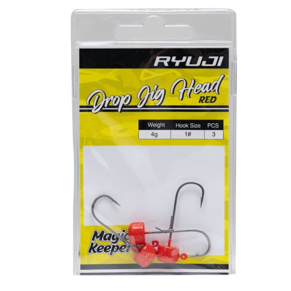 Ryuji Drop Jighead Red UV (3 ADET)