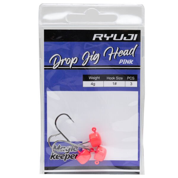 Ryuji Drop Jighead Pink UV (3 ADET)