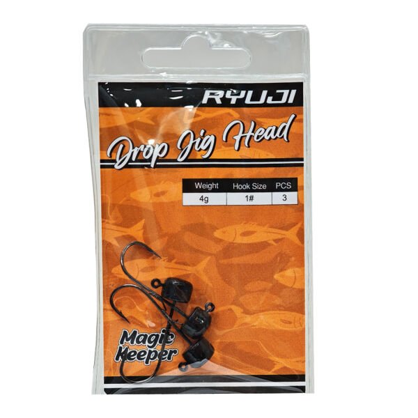 Ryuji Drop Jighead Black (3 ADET)