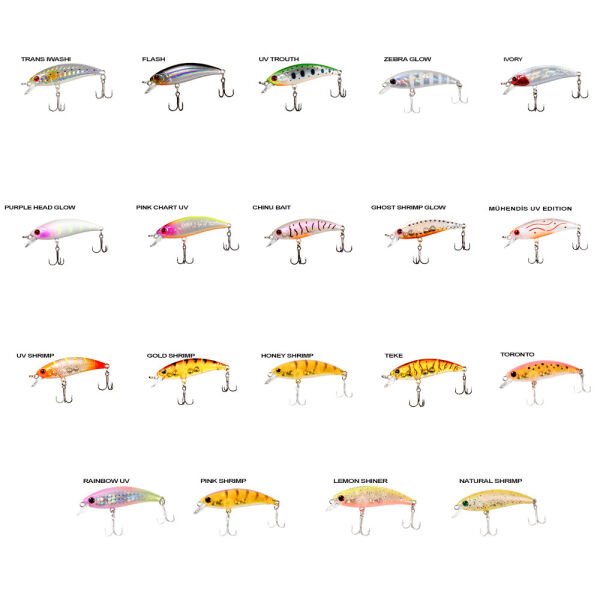 Ryuji Baby Minnow Sinking 5cm 4.5gr LRF Maket Yem