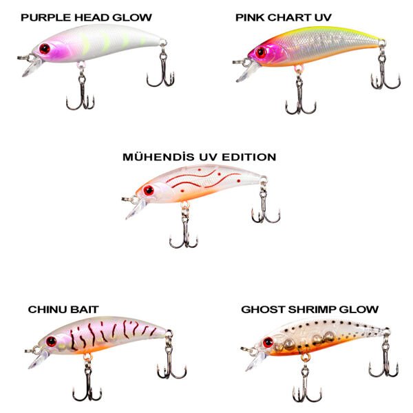 Ryuji Baby Minnow Sinking 5cm 4.5gr LRF Maket Yem