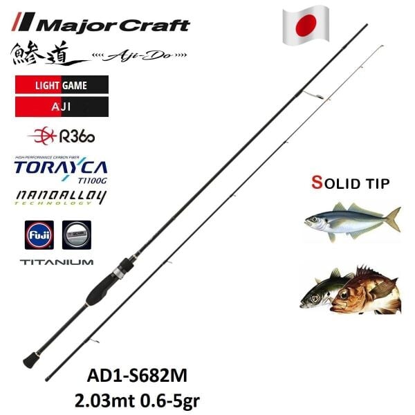 Major Craft 1G Ajido 203 Cm 0.6-5 Gram Aji LRF Olta Kamışı