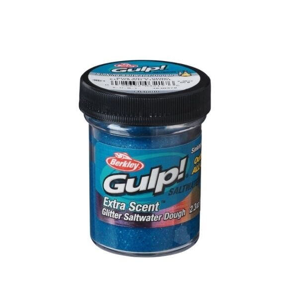 Berkley Gulp PowerBait Extra Scent Saltwater Sinking (Batan Model) - Blue Silver - Fish Oil (Balık Yağı Mavi)