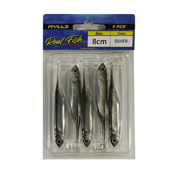 Ryuji Real Fish 8cm Silikon Yem (5 Adet)