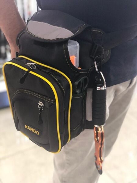 Kendo Bacaktan Bağlamalı Spin Çantası SARI