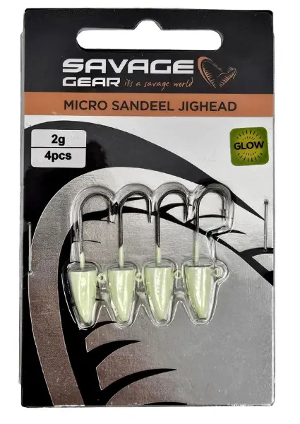 Savage Gear LRF Micro Sandeel Glow Jighead