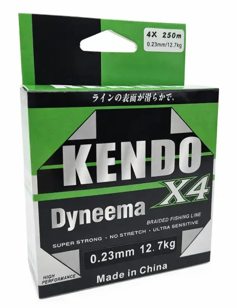 Kendo Dynema 4 Örgü 250Mt (Green) İp Misina