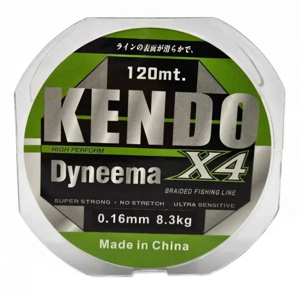 Kendo Dynema 4 Örgü 120Mt (Green) İp Misina