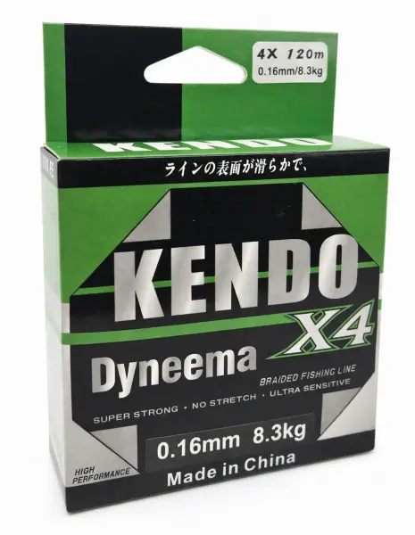 Kendo Dynema 4 Örgü 120Mt (Green) İp Misina