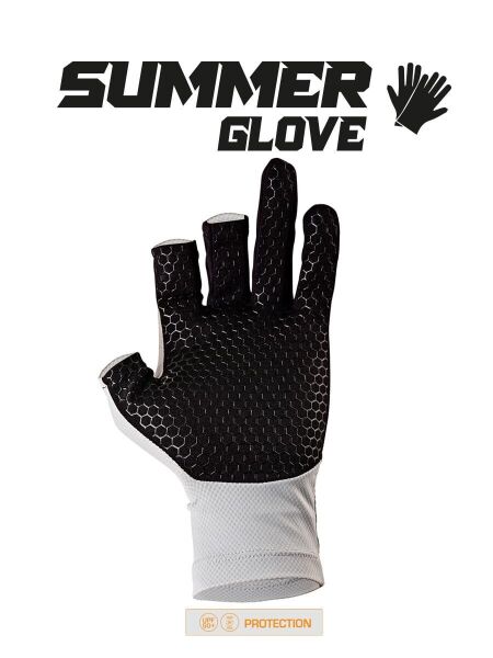 Fujin Pro Angler S24 Summer Gloves Grey M/L Beden