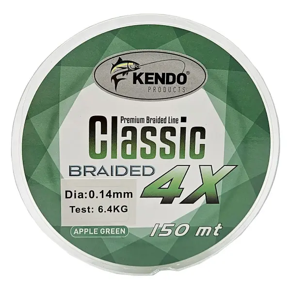 Kendo Classic 4X 150m Apple Green Örgü İp Misina