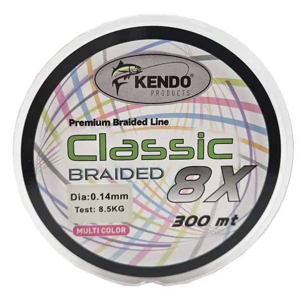 Kendo Classic 8X 300m Multicolor Örgü İp Misina