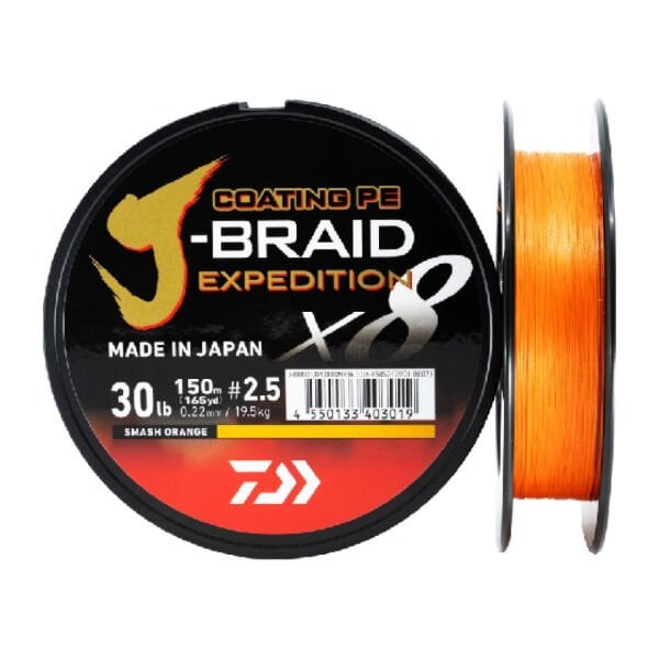 Daiwa J-Braid Expedition Smash Orange 150 M İp Misina
