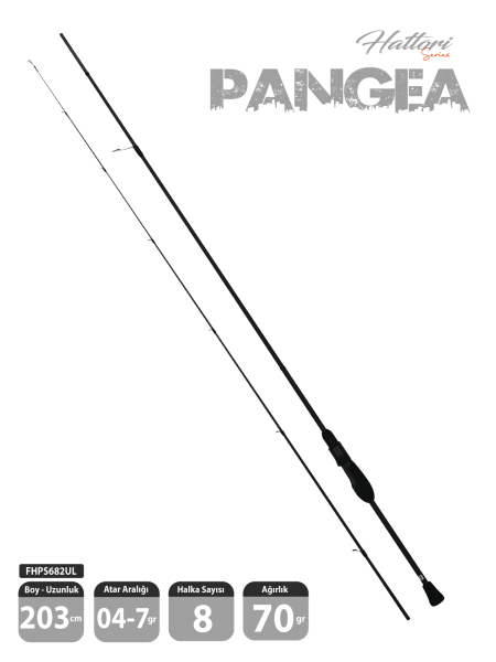 Fujin Hattori Pangea 203cm 04-7gr LRF Kamışı 682UL