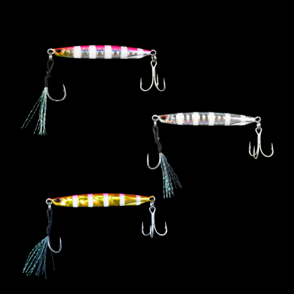 RYUJI SILENT JIG TRIO, ZEBRA MIX (3 AD) 20 Gram